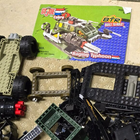 Lego and Compatible with Lego Lot Military Vehicle Parts Green Camo GA159 - Picture 8 of 8